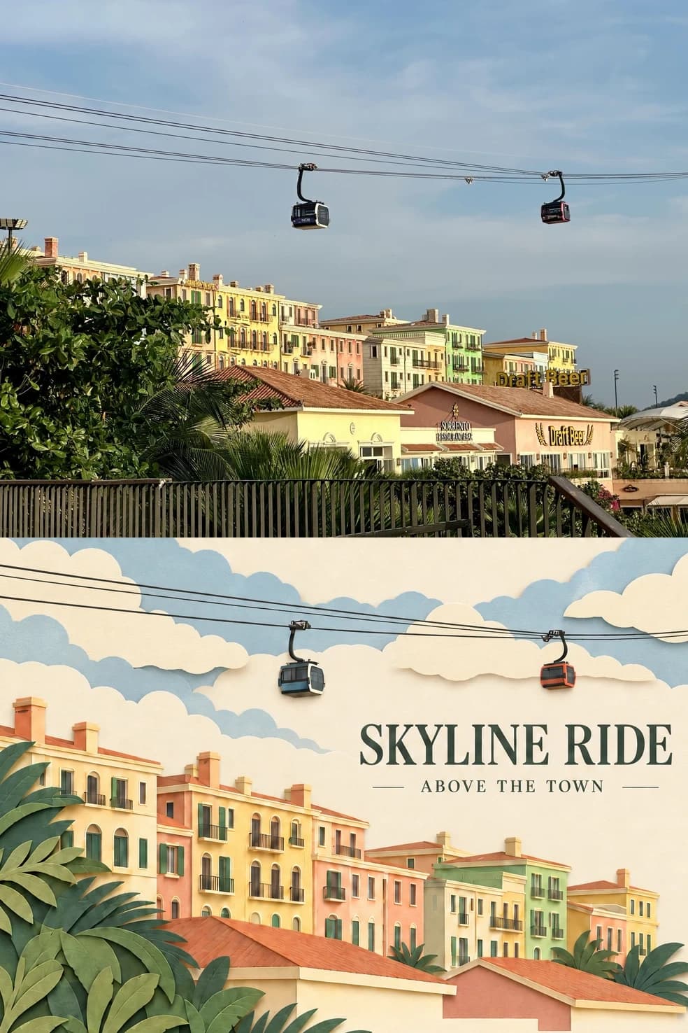 Paper Cut Travel Poster