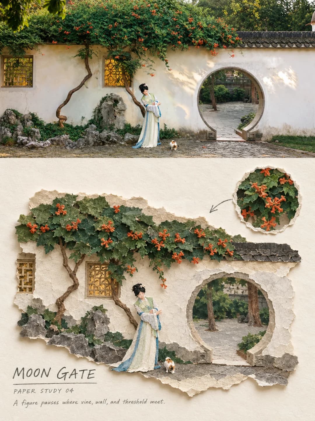 Torn Paper Collage Poster