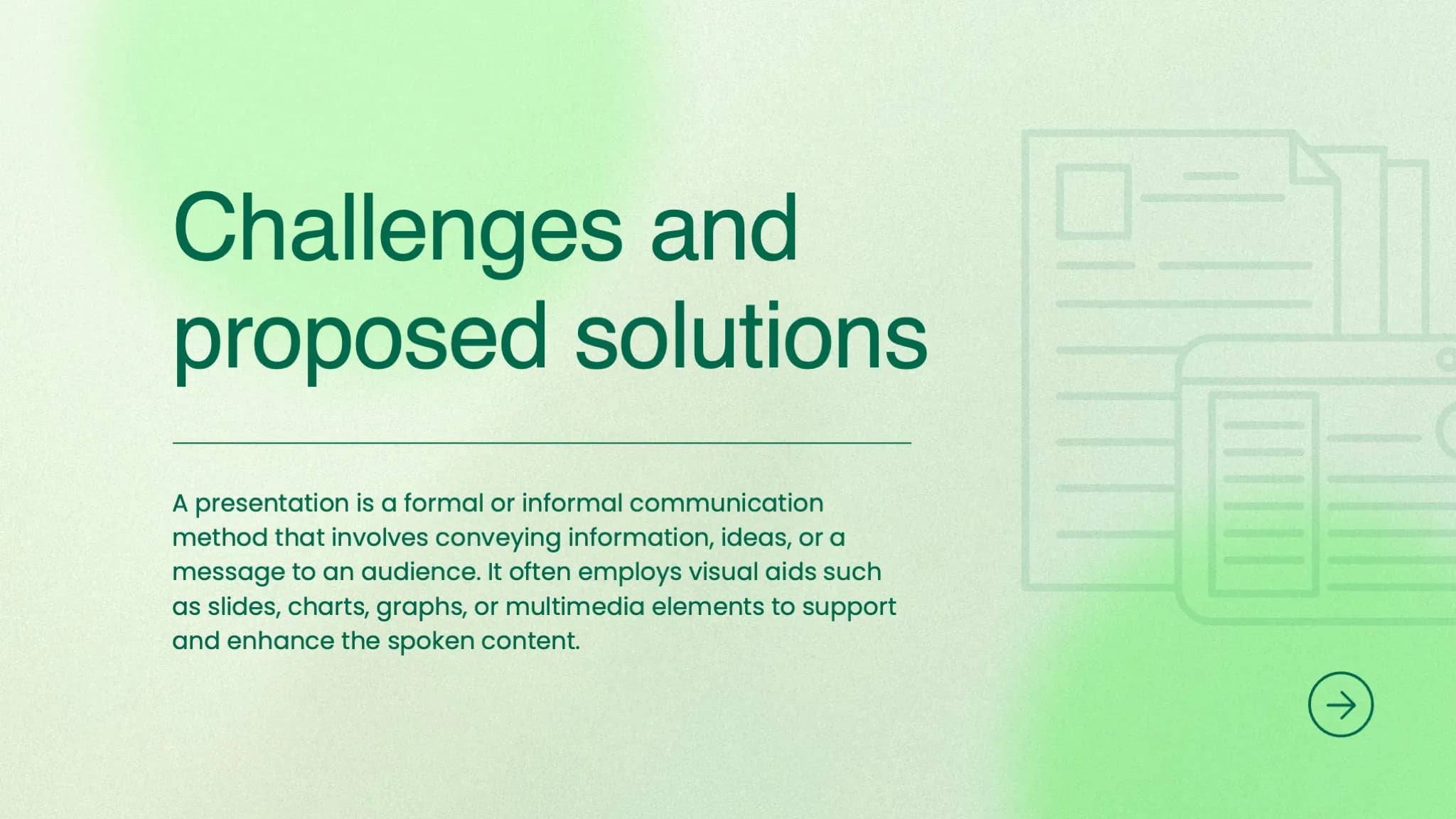 Green and Grey Modern Analysis of Results Presentation - Page 7
