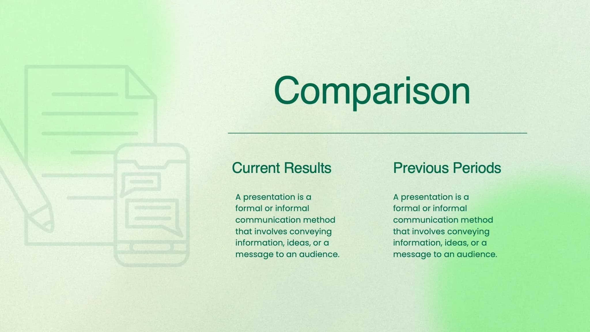 Green and Grey Modern Analysis of Results Presentation - Page 9