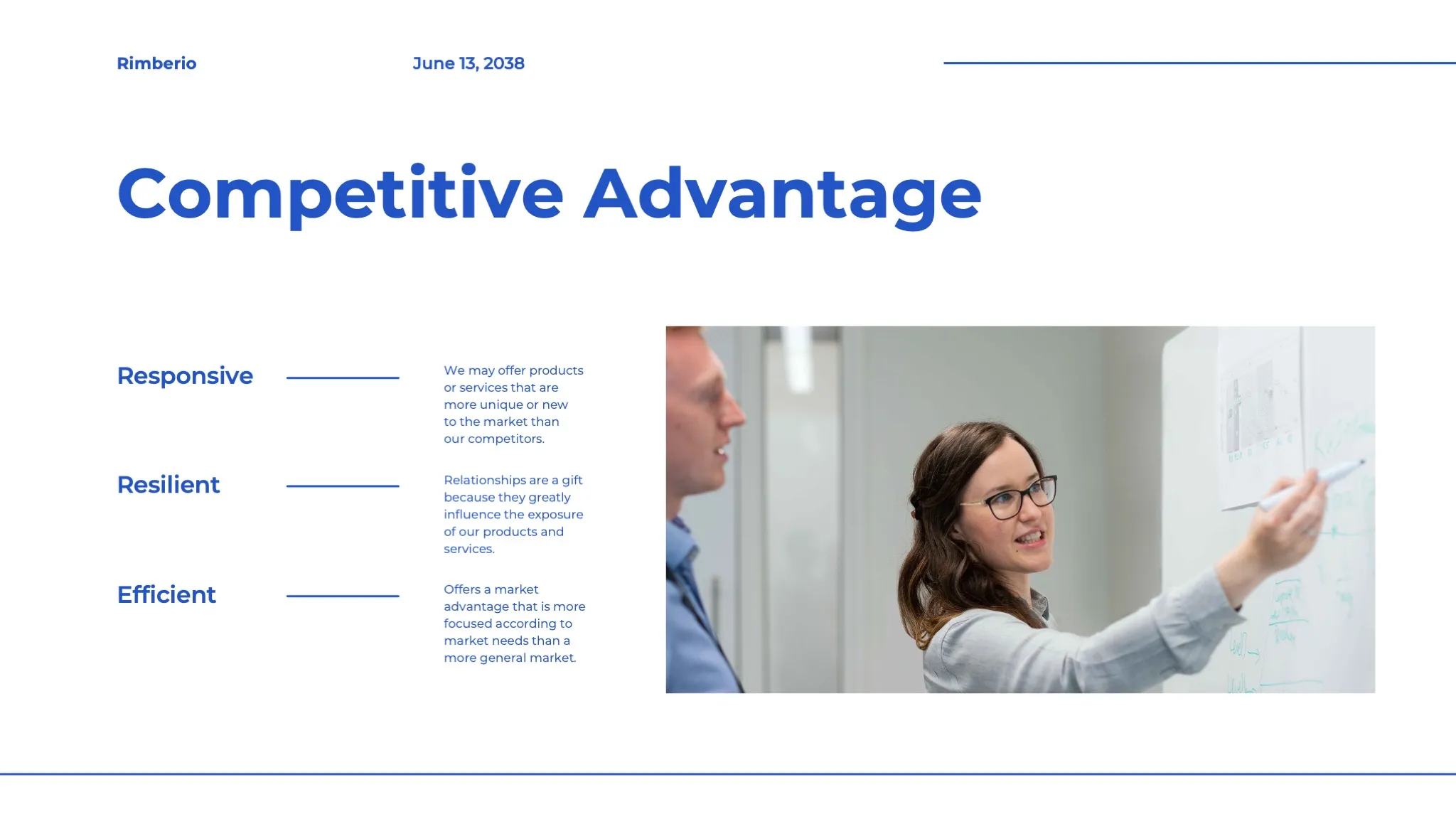 White Blue Simple Business Pitch Deck Presentation - Page 10