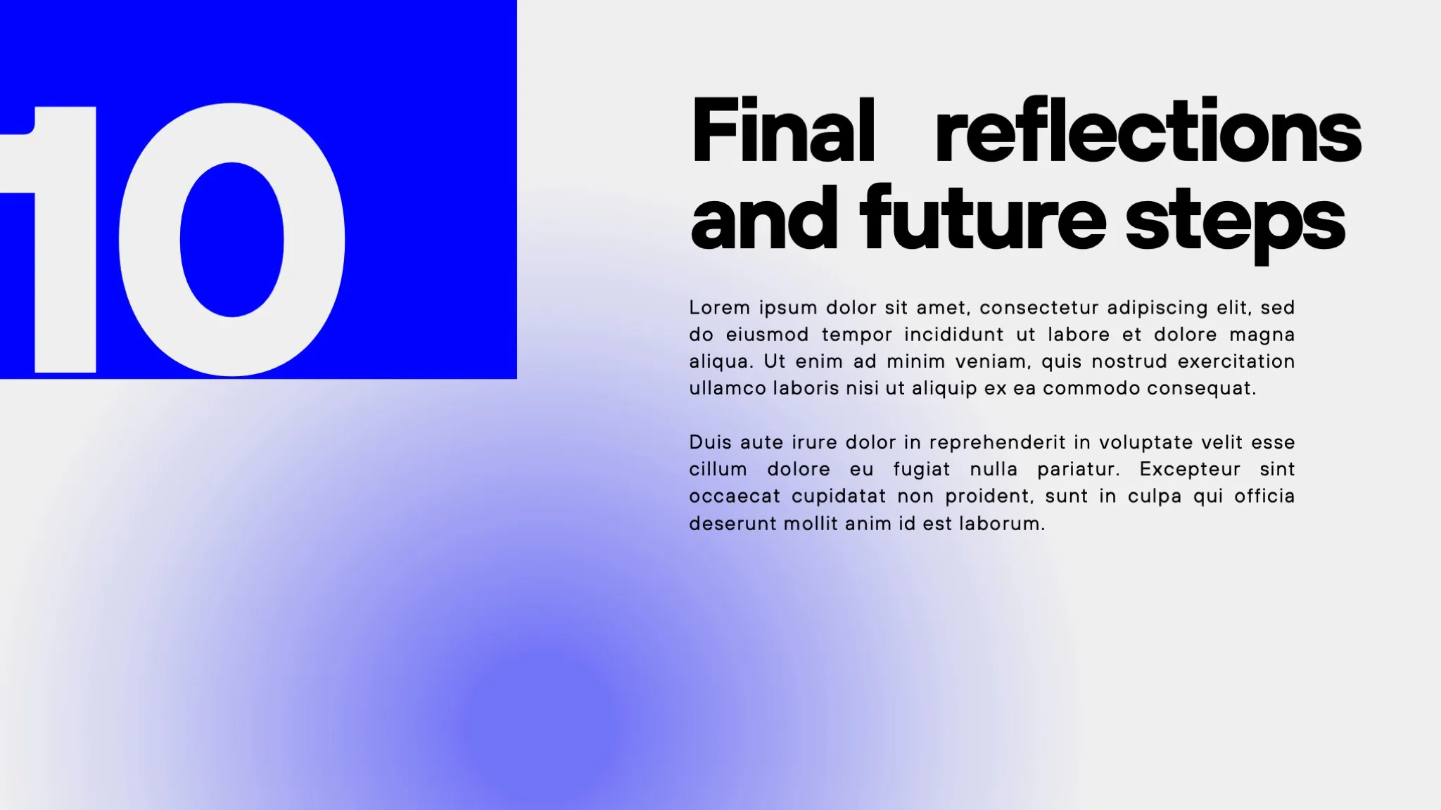 Blue Modern Project Presentation - Page 10