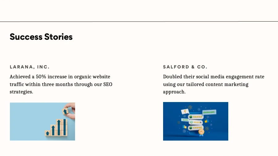 Beige Simple Clean Modern Company Profile Services Presentation - Page 8