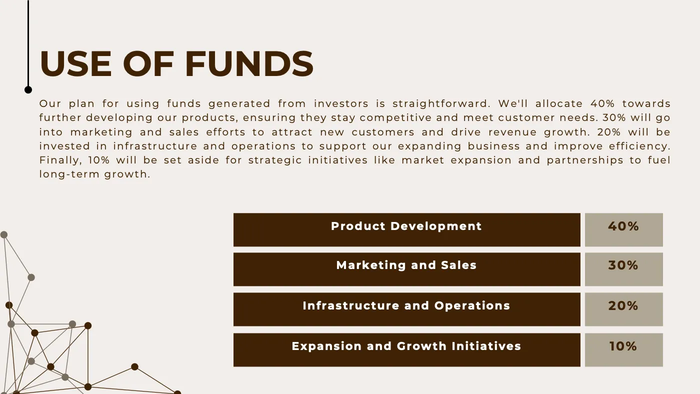 Brown and Cream Simple Startup Pitch Deck Presentation - Page 9