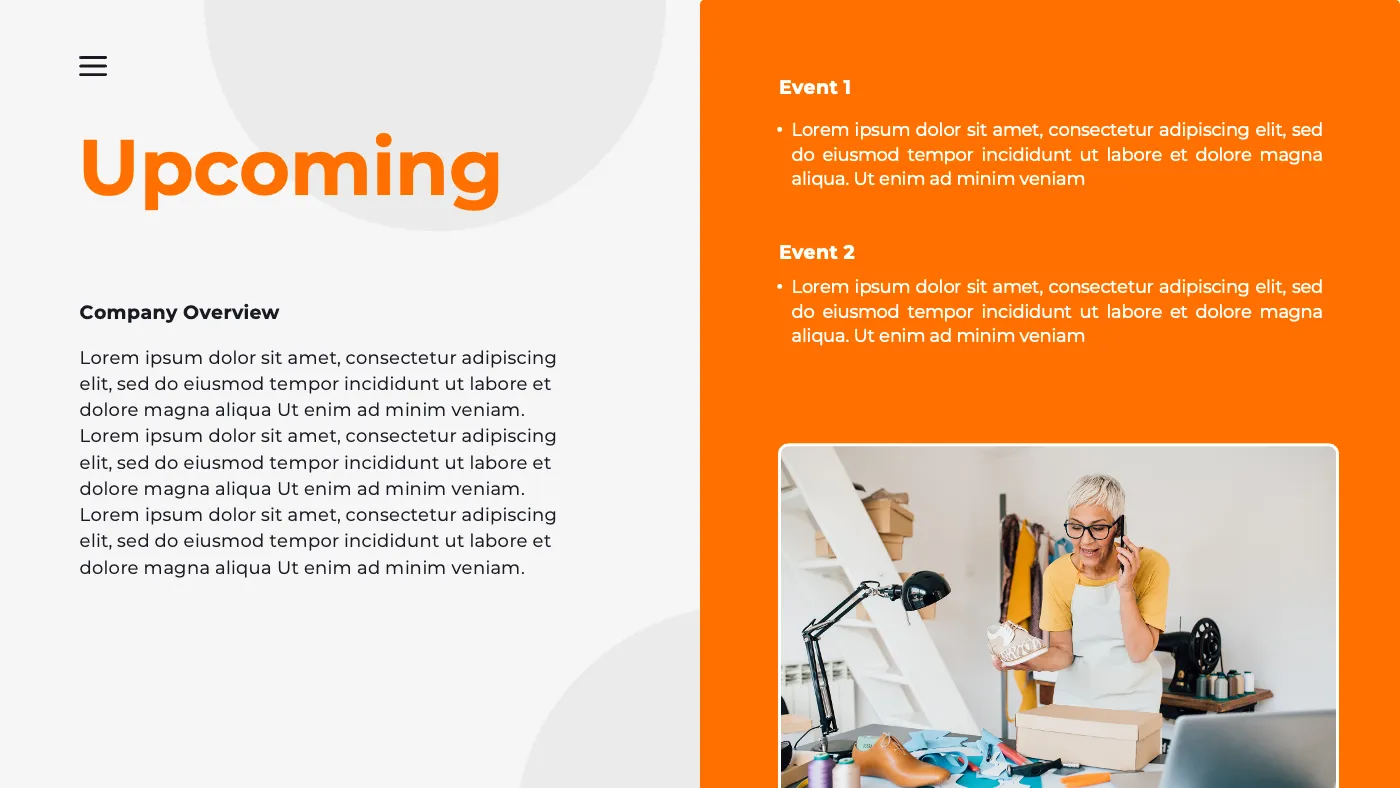 Orange Modern Online Business Pitch Deck Presentation - Page 10