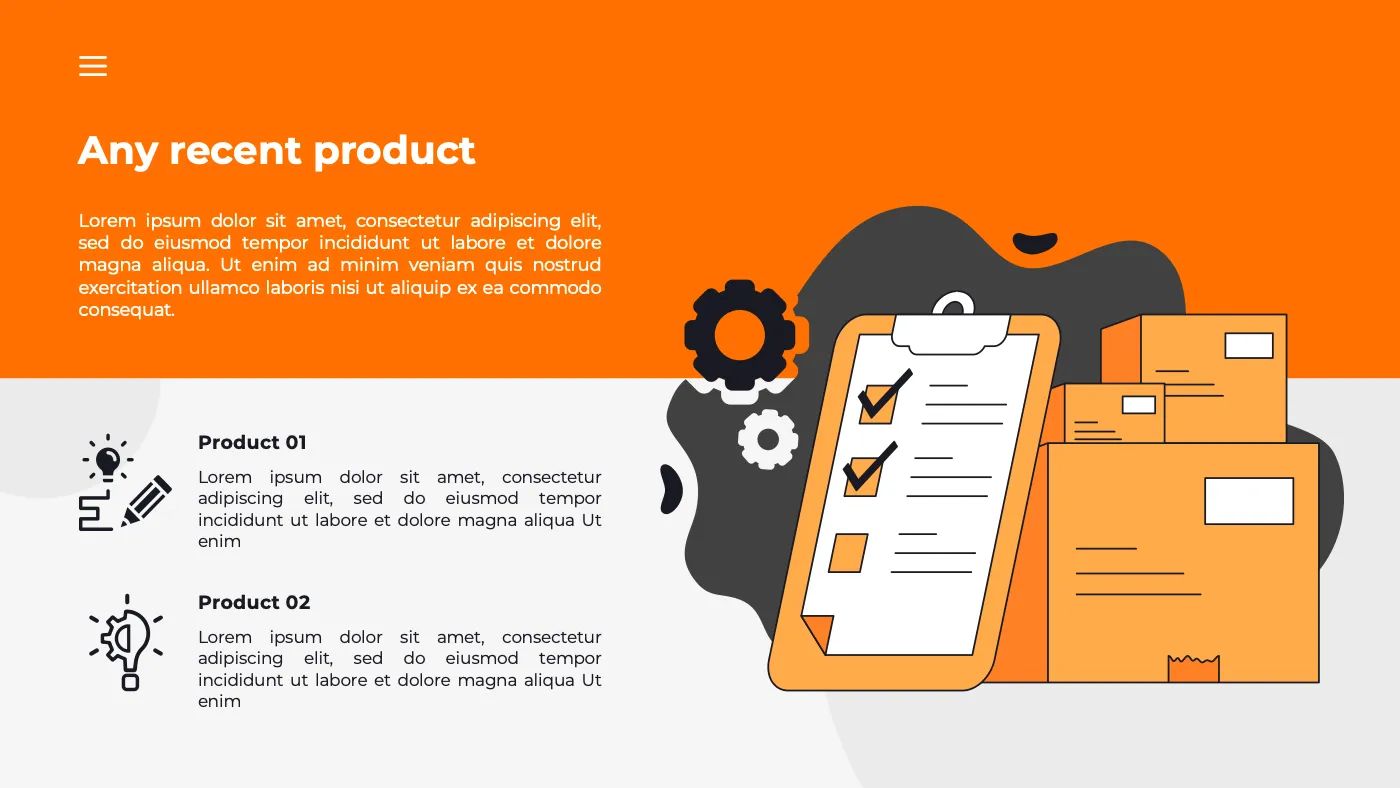 Orange Modern Online Business Pitch Deck Presentation - Page 6