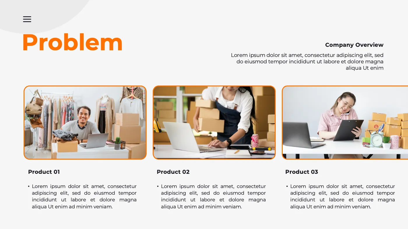 Orange Modern Online Business Pitch Deck Presentation - Page 8