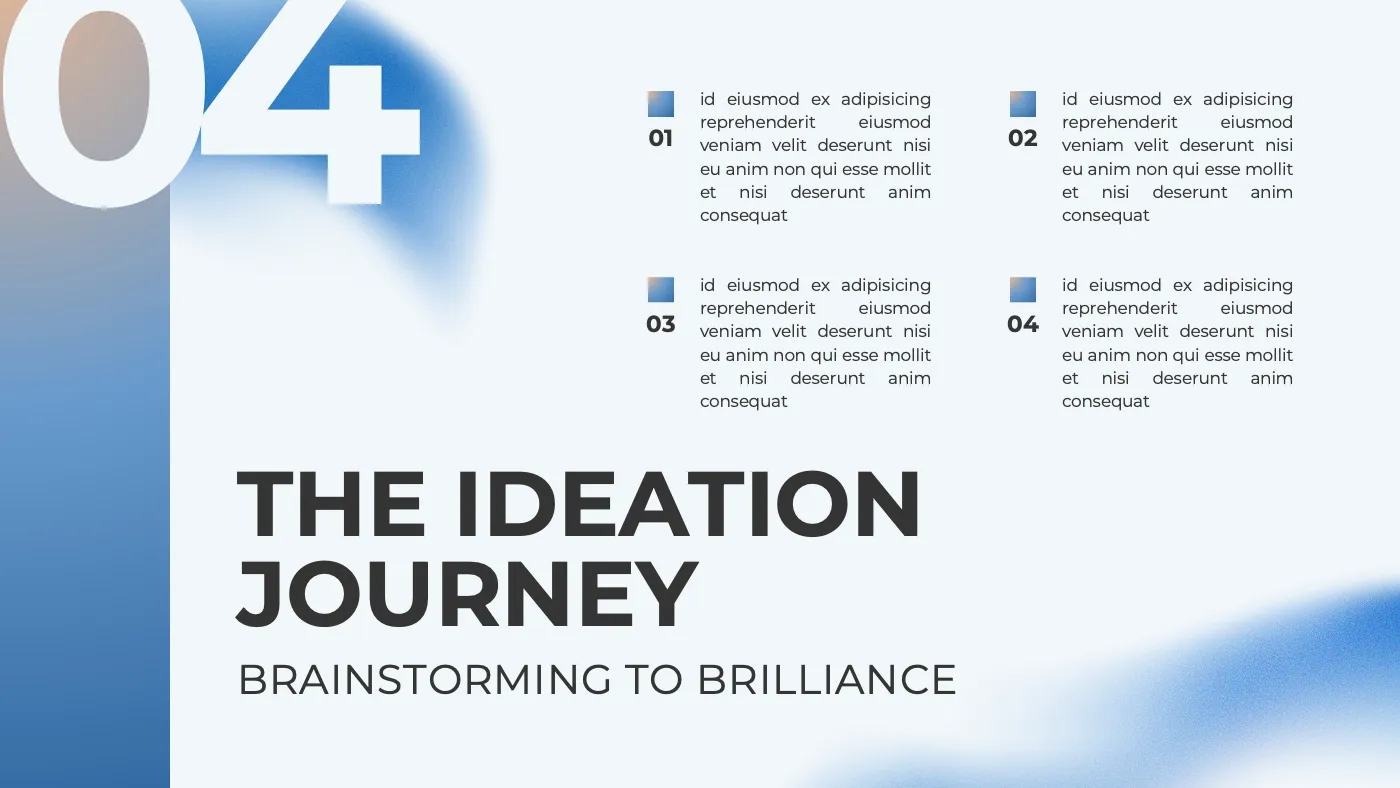 Blue and White Gradient Modern Project Presentation - Page 5
