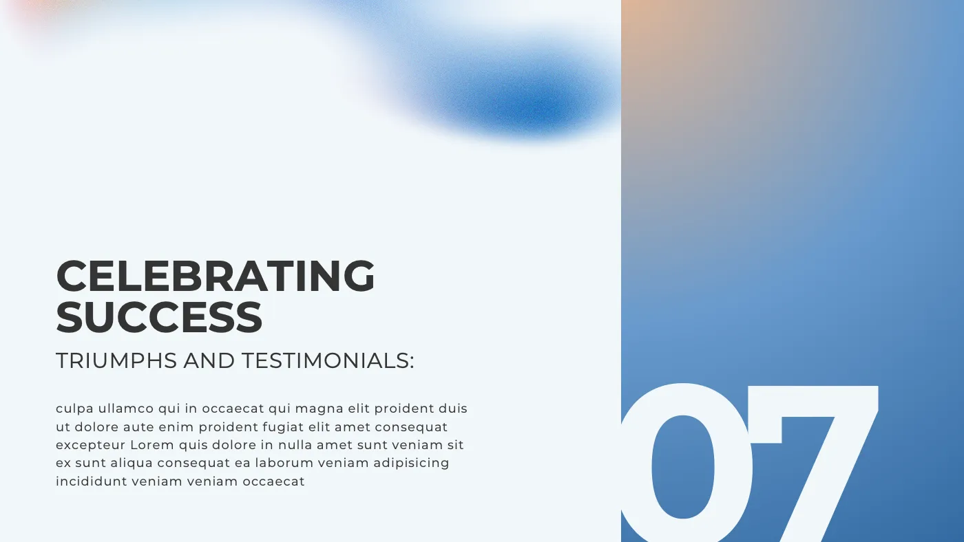 Blue and White Gradient Modern Project Presentation - Page 8