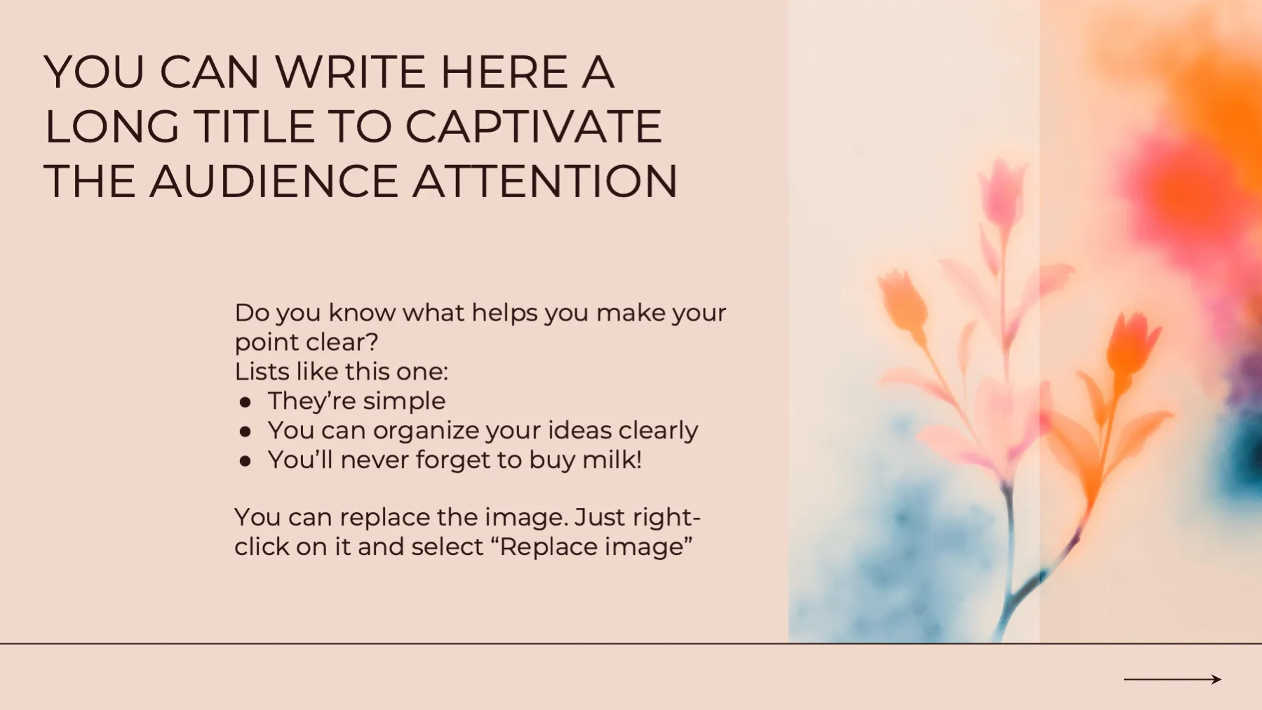 Diffused Floral Series PPT template - Page 2
