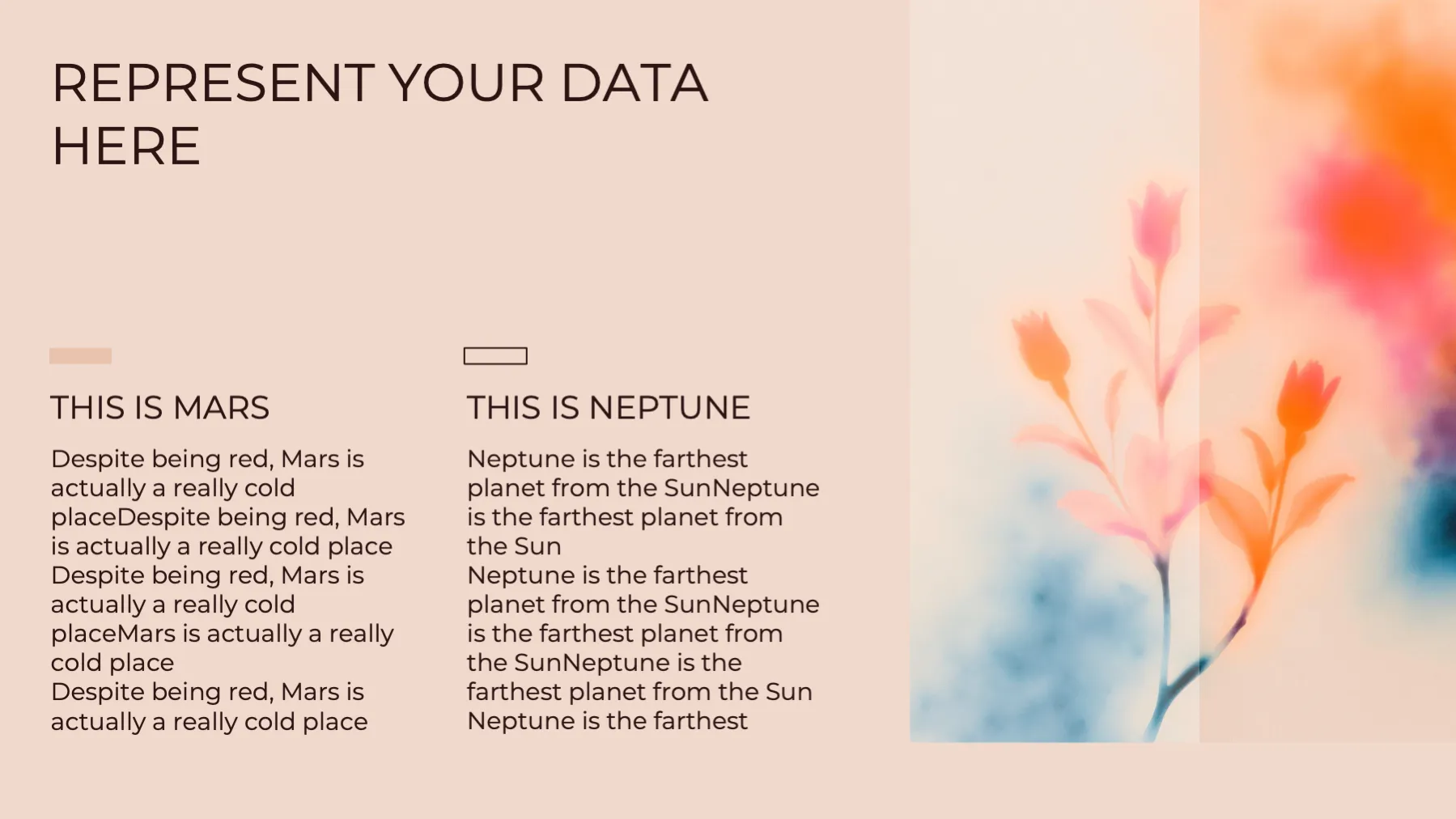 Diffused Floral Series PPT template - Page 9