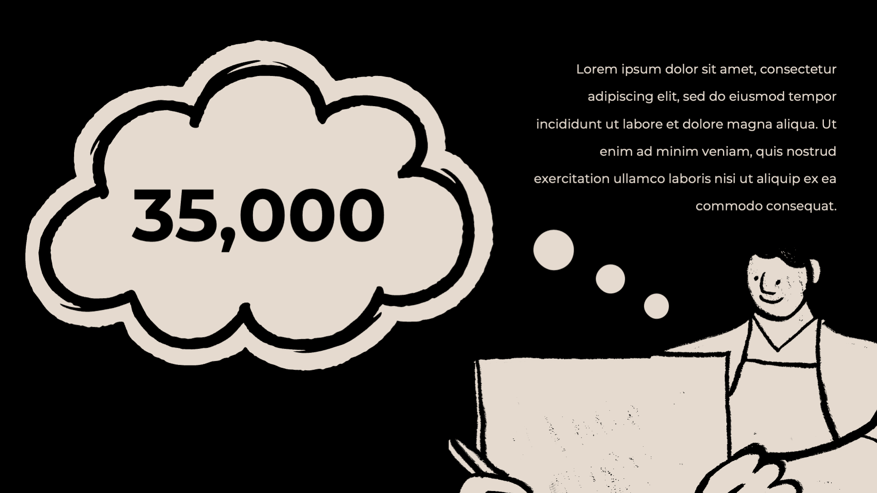Black and White Hand Drawn Illustration Style Business PPT Template - Page 10