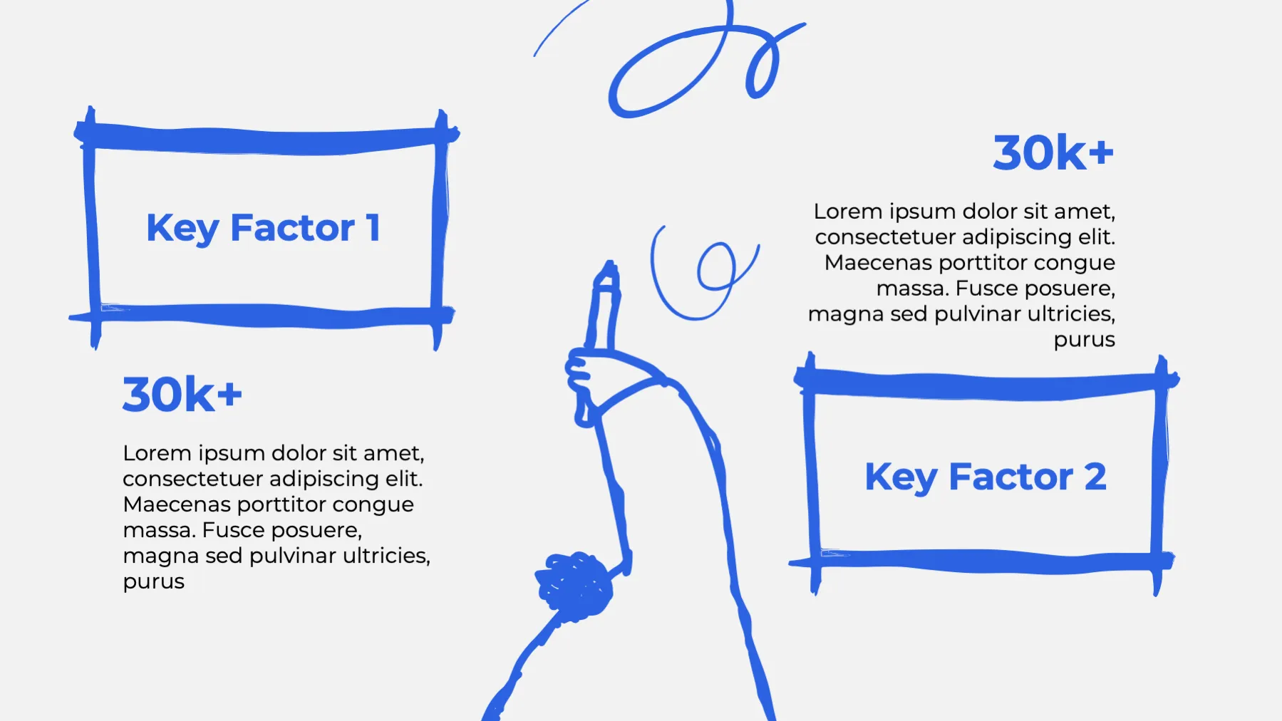Blue Doodle Character Children Art Study-Abroad PPT Template - Page 3