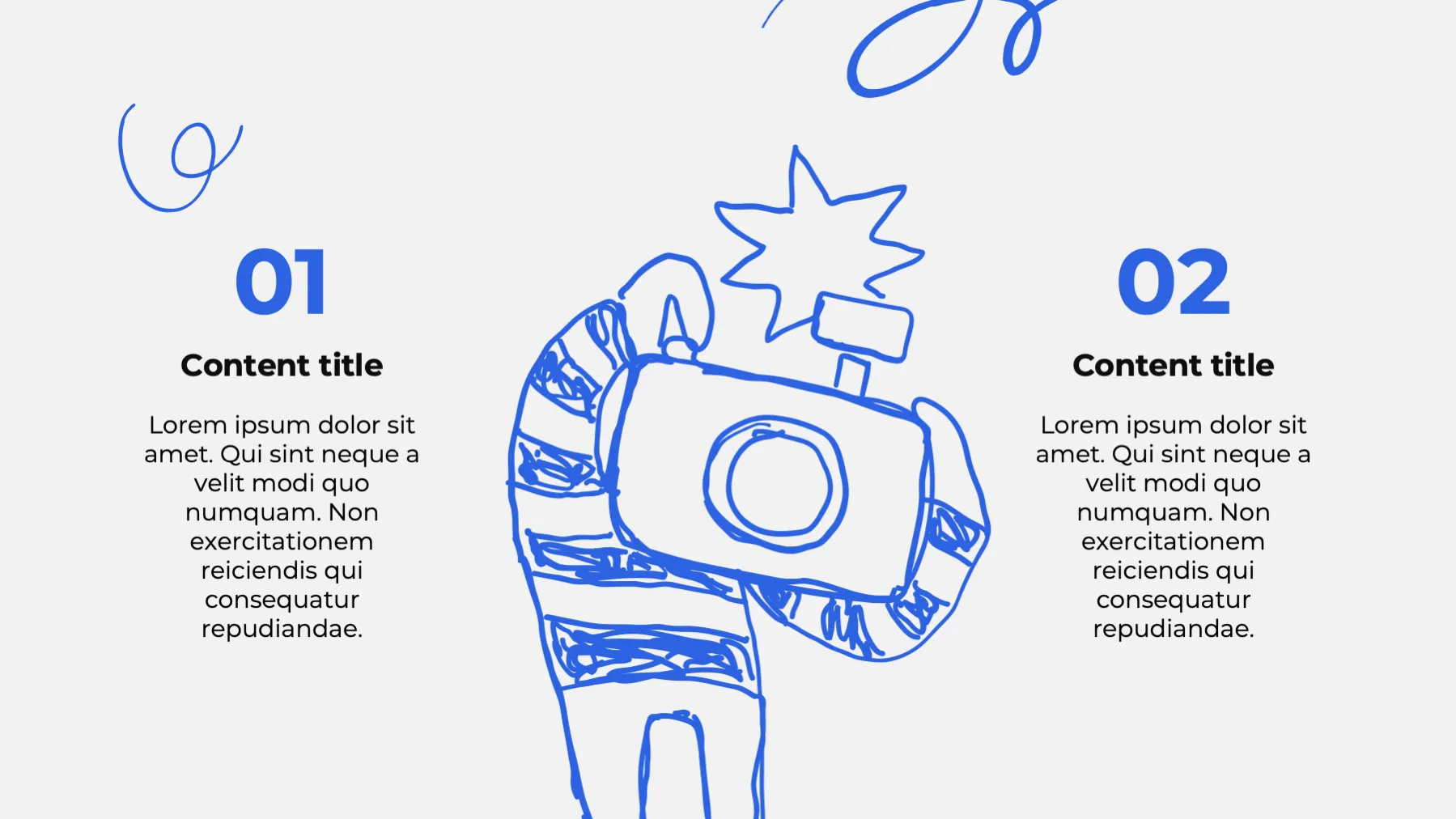 Blue Doodle Character Children Art Study-Abroad PPT Template - Page 8