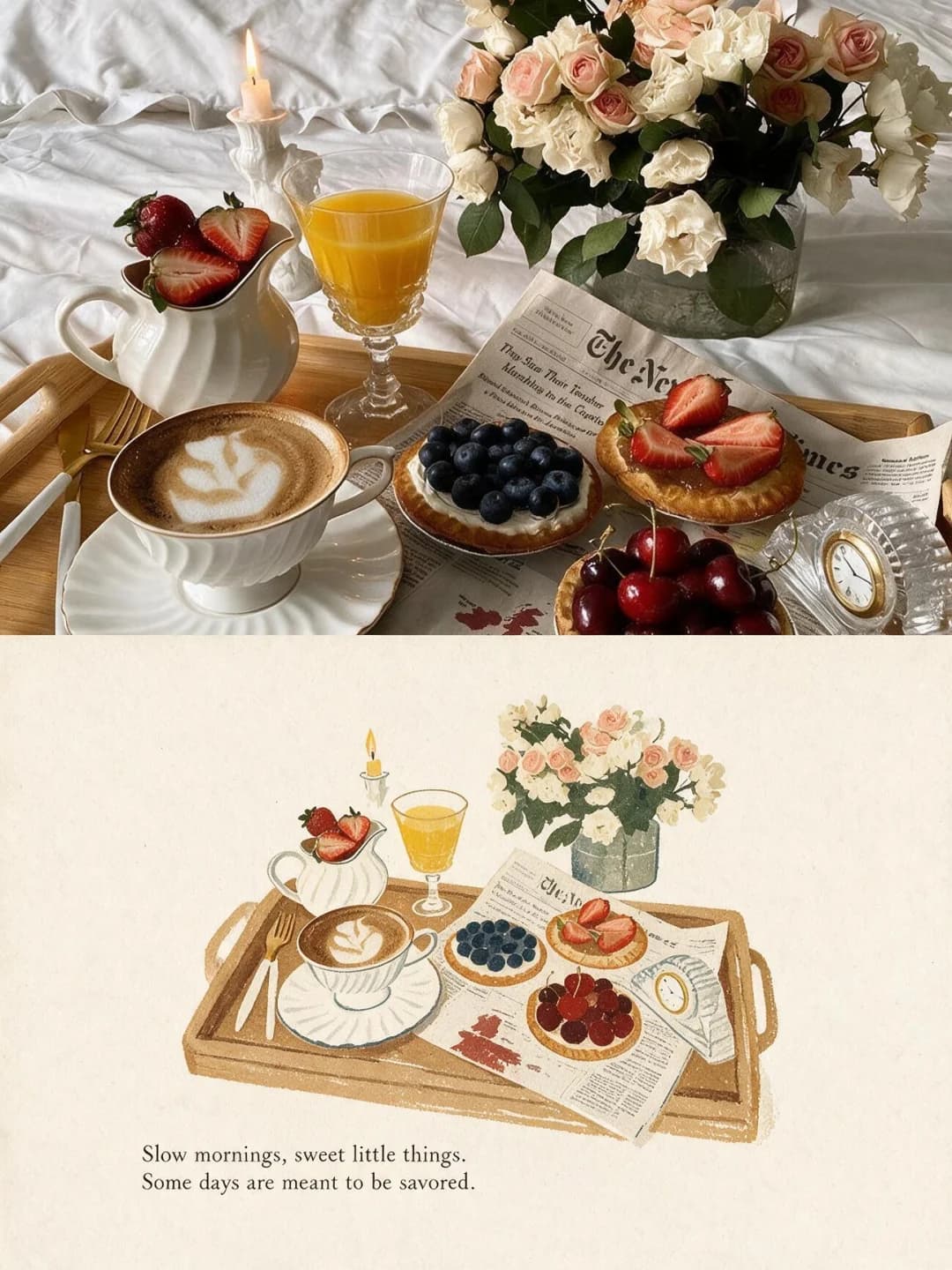 Food Illustration Card