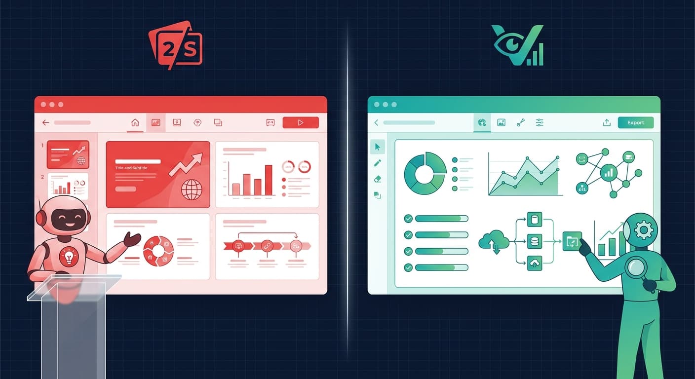 2Slides vs Piktochart AI: Presentations vs Infographics in 2026