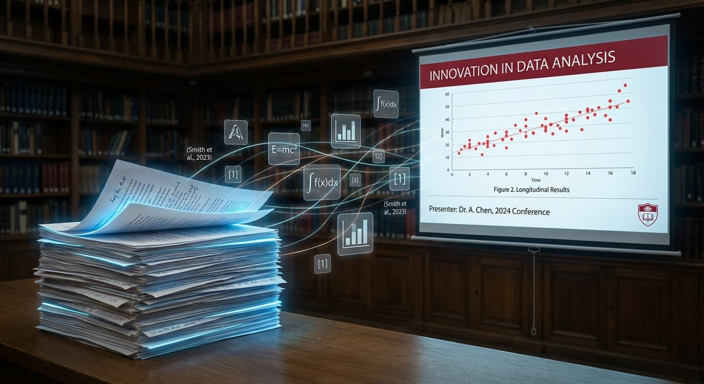 How Researchers Turn Papers into Conference Presentations with AI