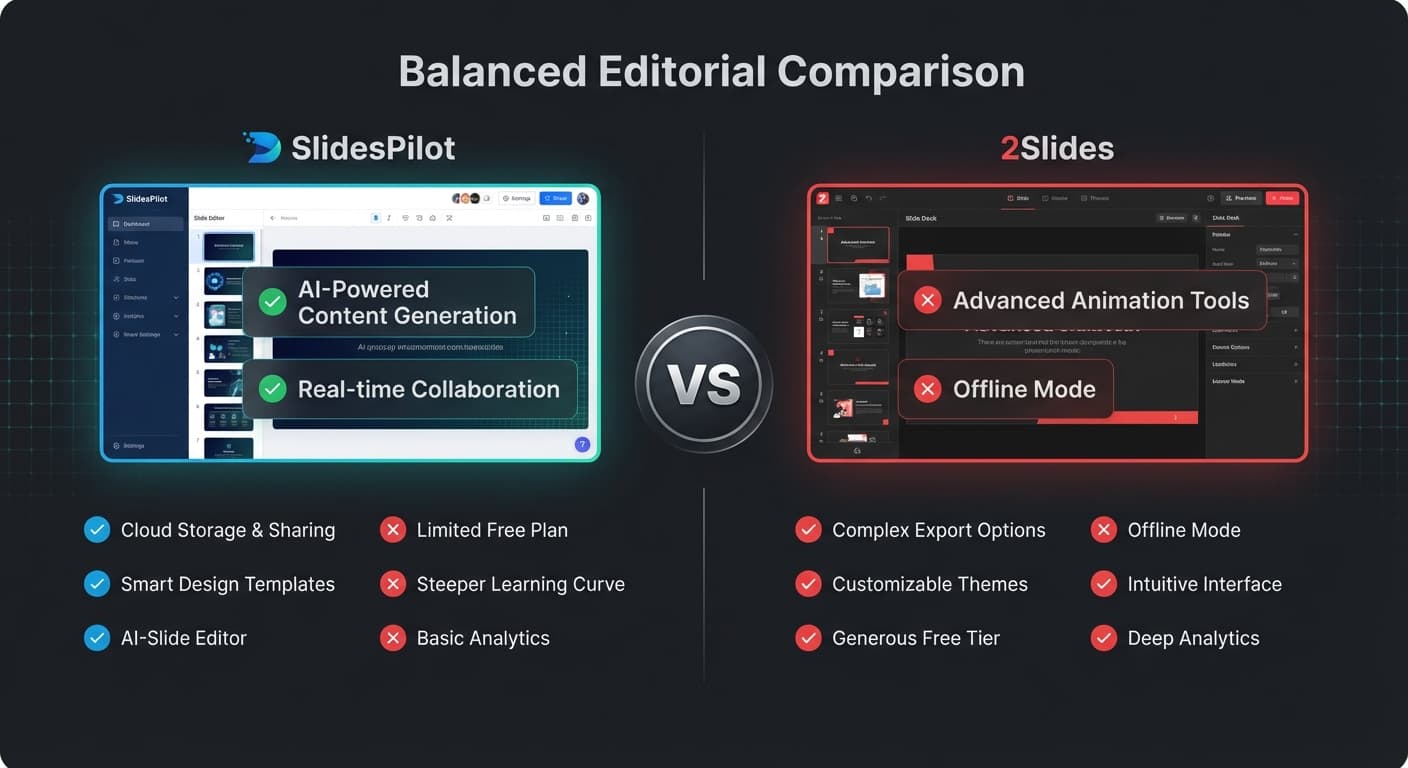 2Slides vs SlidesPilot: AI Presentation Generators Compared