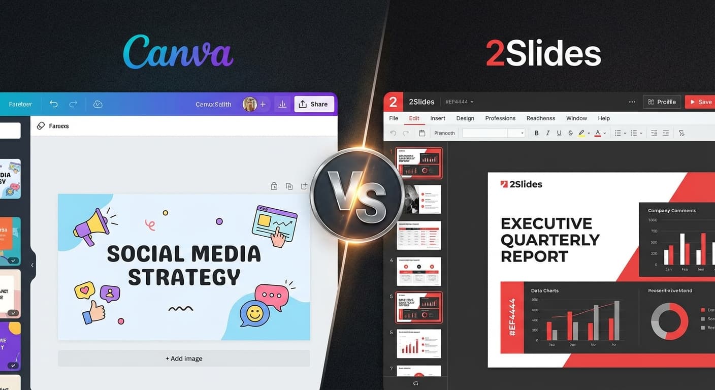 2Slides vs Canva AI: Chi crea presentazioni migliori nel 2026?