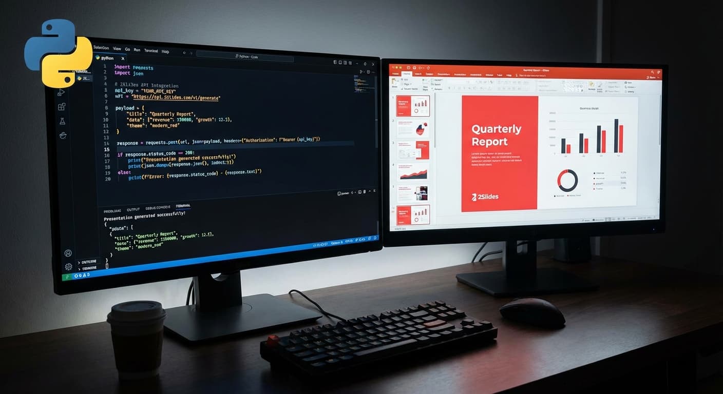 Automate Presentation Generation with Python: 2Slides API Tutorial