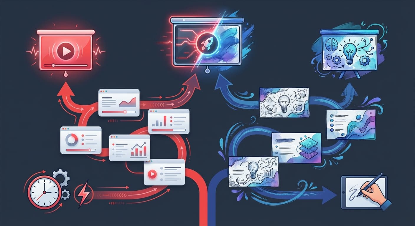 AI Presentations vs Manual Design: When to Use Each in 2026