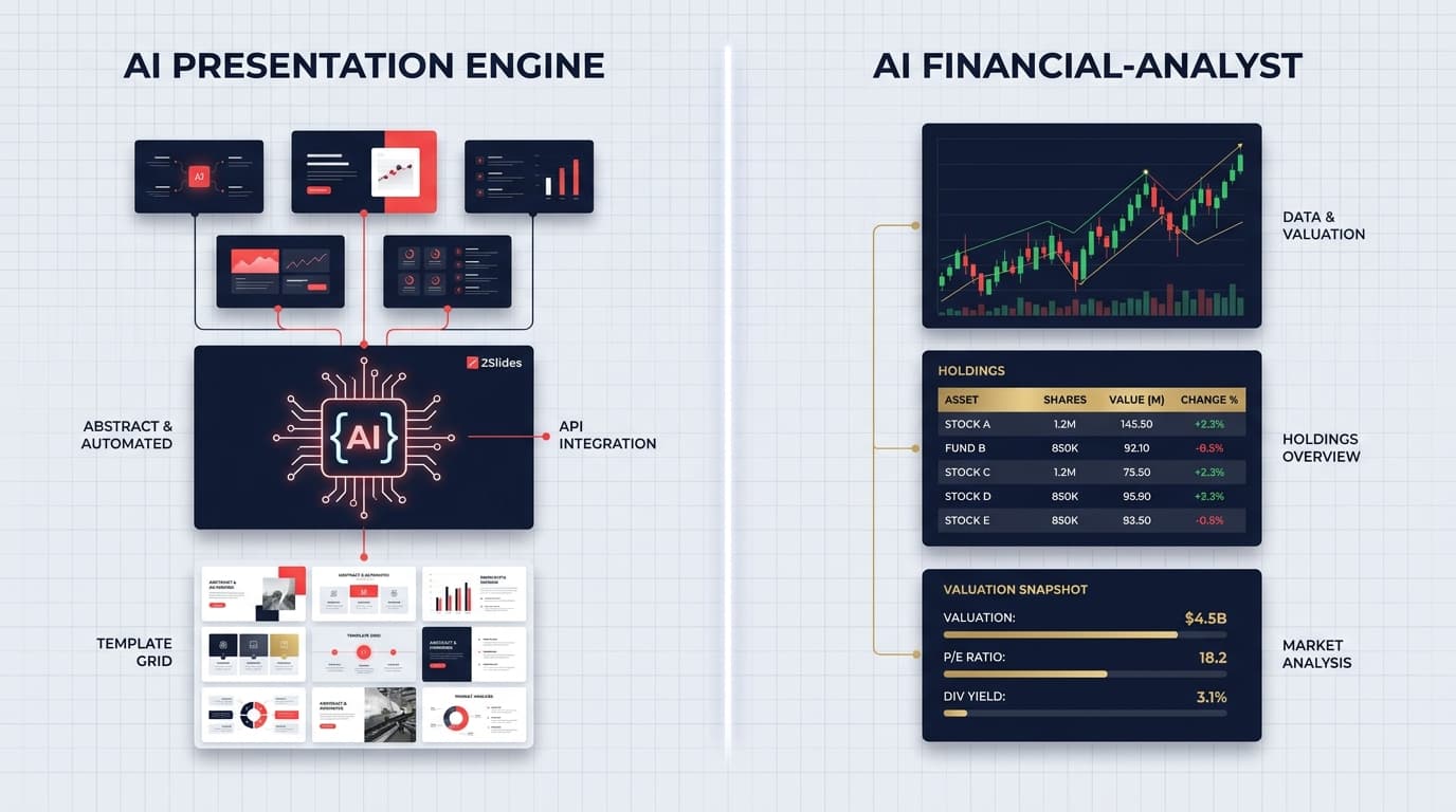 2Slides vs PickSkill: AI Presentation Engine vs AI Equity-Research Analyst (2026)