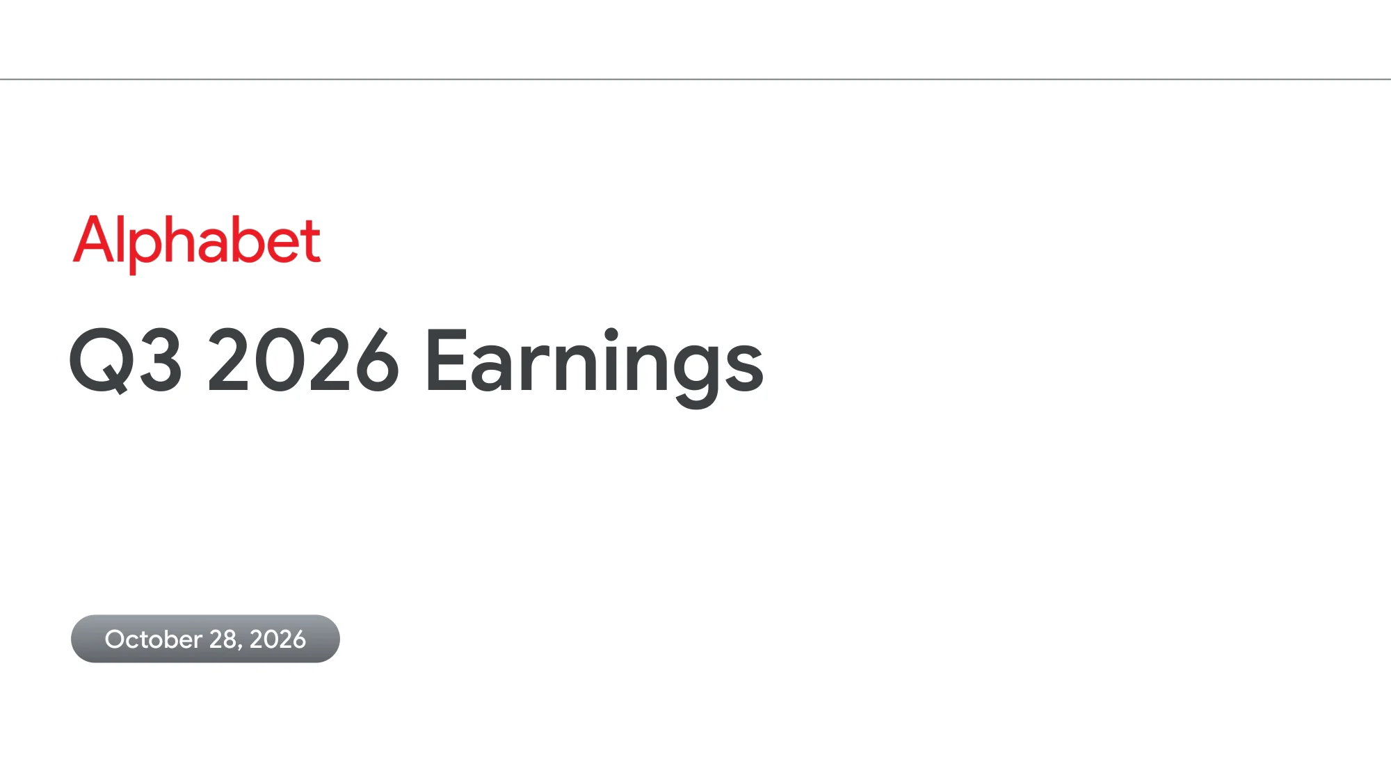 Alphabet Q3 2026 Earnings Pre... | Slides Download | 2Slides